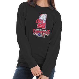 Ole Miss 2020 Egg Bowl Champions Ole Miss Rebels Mississippi State 31 24 Women Long Sleeve Tshirt | Favorety CA