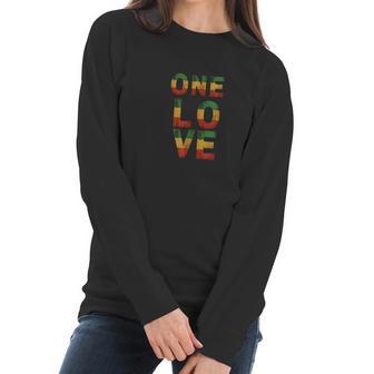 One Love Reggae Men Women Rastafari Kids Gift Women Long Sleeve Tshirt | Favorety UK