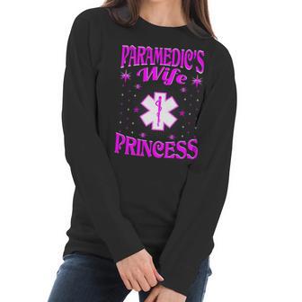 Paramedics Wife Princess Valentine Gift Women Long Sleeve Tshirt | Favorety UK