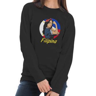 Philippines Pinay Filipina Pride Strong Proud Women Wife Women Long Sleeve Tshirt | Favorety CA