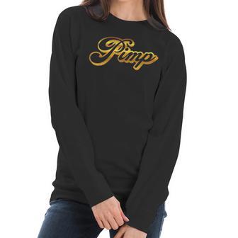 Pi Day Pimp Funny Math Teacher Student Gift Women Long Sleeve Tshirt | Favorety CA