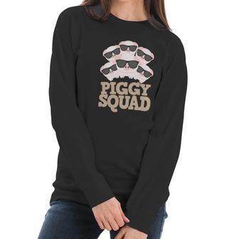 Pig Lovers Funny Piggy Squad Cute Pig Gifts Women Women Long Sleeve Tshirt | Favorety UK