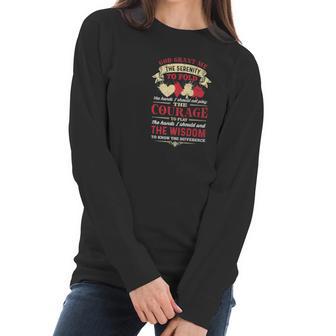 Poker God Grant Me The Serenity To Fold The Hands Women Long Sleeve Tshirt | Favorety