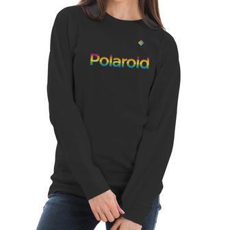 Polaroid Rainbow Logo Women Long Sleeve Tshirt | Favorety CA