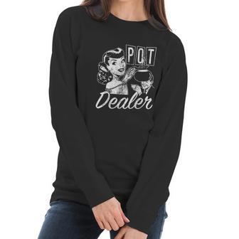 Pot Dealer Funny Coffee Women Long Sleeve Tshirt | Favorety AU