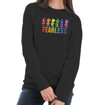 Pride Yoshi Fearless Rainbow Line Up Women Long Sleeve Tshirt | Favorety AU