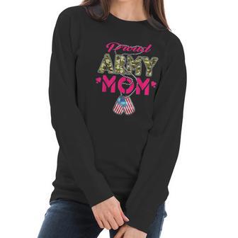 Proud Army Mom Us Flag Women Long Sleeve Tshirt | Favorety DE