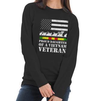 Proud Daughter Of A Vietnam Veteran Gift Graphic Design Printed Casual Daily Basic Women Long Sleeve Tshirt | Favorety DE