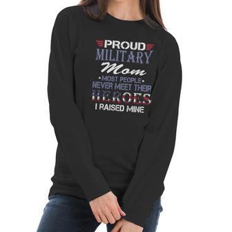 Proud Military Mom Women Long Sleeve Tshirt | Favorety AU