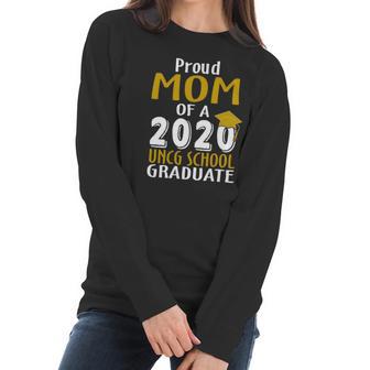 Proud Mom Of A 2020 Uncg School University Of North Carolina At Greensboro Graduate Women Long Sleeve Tshirt | Favorety DE