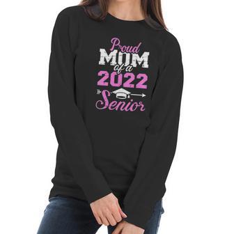 Womens Proud Mom Of A 2022 Senior Graduation Class V-Neck Women Long Sleeve Tshirt | Favorety UK