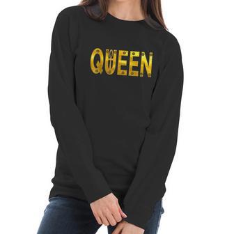 Queen Wife Woman With Egyptian Ankh Women Long Sleeve Tshirt | Favorety DE