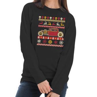 Rat Rod Ugly Christmas Style Women Long Sleeve Tshirt | Favorety UK