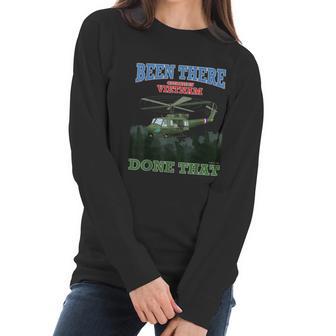 Been There Done That Operation Vietnam Military Armed Forces Graphic Design Printed Casual Daily Basic Women Long Sleeve Tshirt | Favorety AU