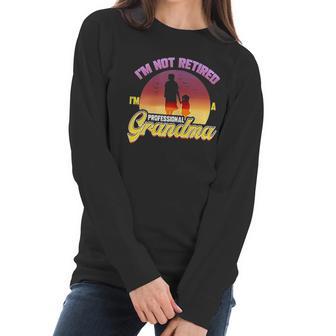 Retired Grandma Gift For Retirement Farewell Party Retiree Women Long Sleeve Tshirt | Favorety DE