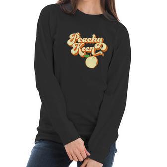 Womens Retro 1980S Peachy Keen Women Long Sleeve Tshirt | Favorety AU