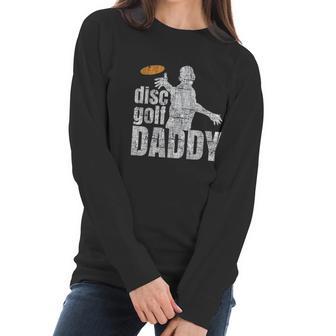 Retro Vintage Daddy Disc Golf Gift For Him Frisbee Frolf Dad Women Long Sleeve Tshirt | Favorety AU