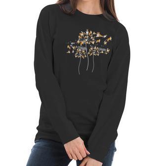 Rough Collie Flower Fly Dandelion Dog Rough Collie Floral Women Long Sleeve Tshirt | Favorety