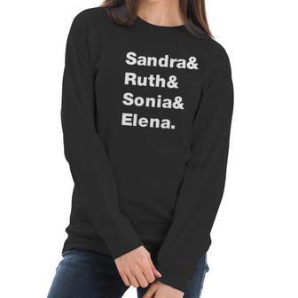 Sandra Ruth Sonia Elena Supreme Court Women Women Long Sleeve Tshirt | Favorety CA