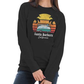 Santa Barbara Souvenir Retro California Men Women Women Long Sleeve Tshirt | Favorety CA