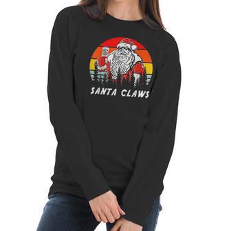 Santa Claus Drinking White Claws Christma Gift Women Long Sleeve Tshirt | Favorety