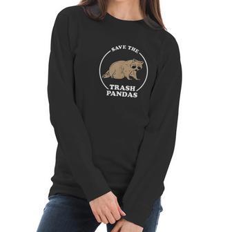 Save The Trash Pandas Women Long Sleeve Tshirt | Favorety