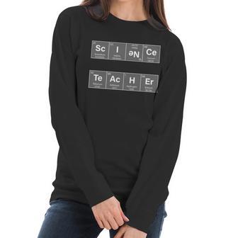 Science Teacher Periodic Table Logo Women Long Sleeve Tshirt | Favorety AU