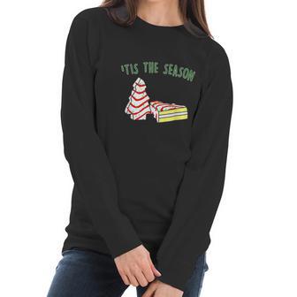 The Season Little Debbie Inspired Christmas Tree Women Long Sleeve Tshirt | Favorety UK