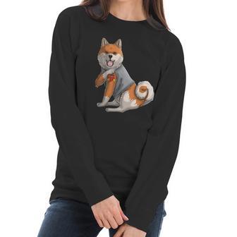 Shiba Inu I Love Mom Tattoo Dog Women Long Sleeve Tshirt | Favorety AU