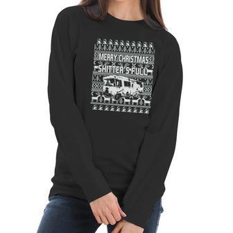 Shitters Full Ugly Christmas Vacation Women Long Sleeve Tshirt | Favorety UK