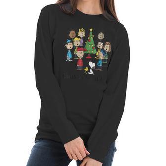 Snoopy Peanuts Christmas Time Is Here Women Long Sleeve Tshirt | Favorety AU