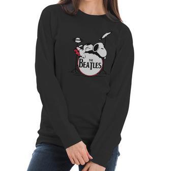 Snoopy Sleeping On The Drum Still Miss Ringo Starr The Beatles Shirt Women Long Sleeve Tshirt | Favorety AU