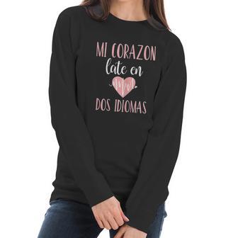 Spanish Teacher Appreciation Playera Maestra Women Long Sleeve Tshirt | Favorety UK