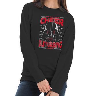 Womens Star Wars Darth Vader I Find Your Lack Of Cheer Disturbing Women Long Sleeve Tshirt | Favorety UK