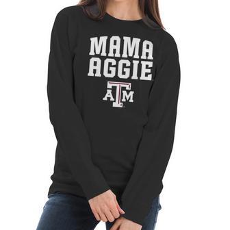 Texas Am Aggies Texas Am Mama Mascot Apparel Women Long Sleeve Tshirt | Favorety DE