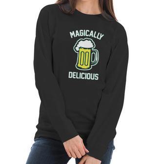 Tipsy Elves Funny Beer Drinking St Patricks Graphic Women Long Sleeve Tshirt | Favorety UK