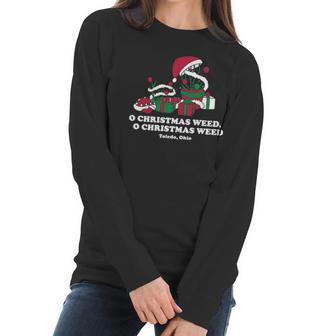 Toledo Christmas Weed Inspires Women Long Sleeve Tshirt | Favorety