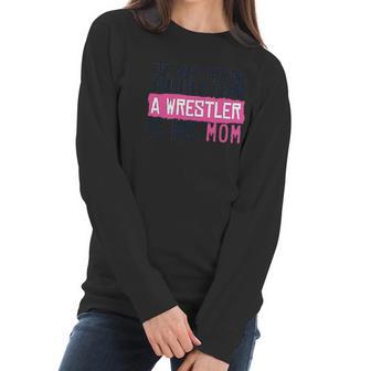 Tougher Than A Wrestler Mom Wrestling By Chalktalk Sports Women Long Sleeve Tshirt | Favorety DE