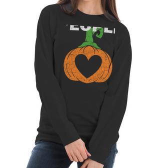 Trick Or Treat People With Kindness Cute Halloween Costume Sweatshirt Men Women T-Shirt Graphic Print Casual Unisex Tee Women Long Sleeve Tshirt | Favorety