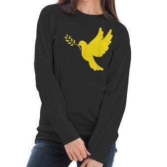 Ukraine Peace Dove Support Ukraine Anti War Men Women T-Shirt Graphic Print Casual Unisex Tee Women Long Sleeve Tshirt | Favorety UK