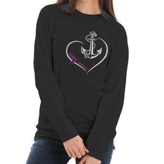 Us Navy Original Proud Navy Mom Women Long Sleeve Tshirt | Favorety