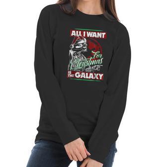 Vader Empire All I Want Galaxy Christmas Women Long Sleeve Tshirt | Favorety DE