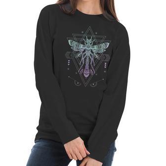 Vaporwave Japanese Dragonfly Pagan Occult Pastel Goth Women Long Sleeve Tshirt | Favorety AU