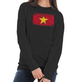 Vietnam Flag Vintage Men Women Kids Vietnam Women Long Sleeve Tshirt | Favorety AU