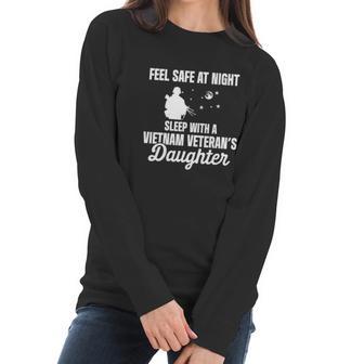 Vietnam War Veteran Daughter Safe Military Soldier Vet Graphic Design Printed Casual Daily Basic Women Long Sleeve Tshirt | Favorety UK