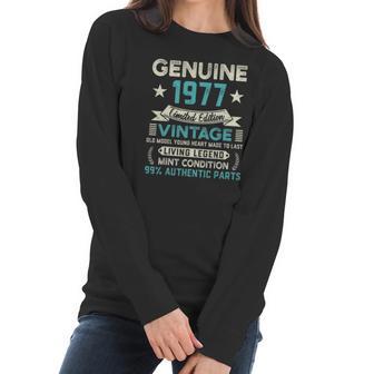 Vintage 1977 44Th Birthday Gift 44 Years Old Men Women Women Long Sleeve Tshirt | Favorety AU