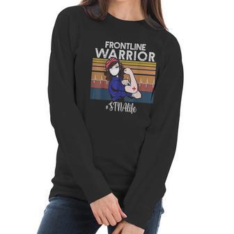 Vintage Frontline Warrior Stna Xmas Gift For Women Women Long Sleeve Tshirt | Favorety AU