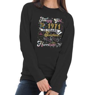 Vintage January 1971 Classic 50 Years Old 50Th Birthday Gift Women Long Sleeve Tshirt | Favorety CA