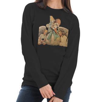 Vintage Mother Goose Children Jessie Willcox Smith Classic Round Sticker T Women Long Sleeve Tshirt | Favorety UK