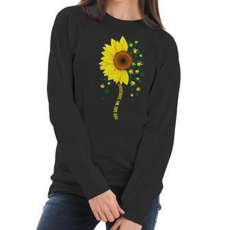 Weed Flower You Are My Sunshine Women Long Sleeve Tshirt | Favorety